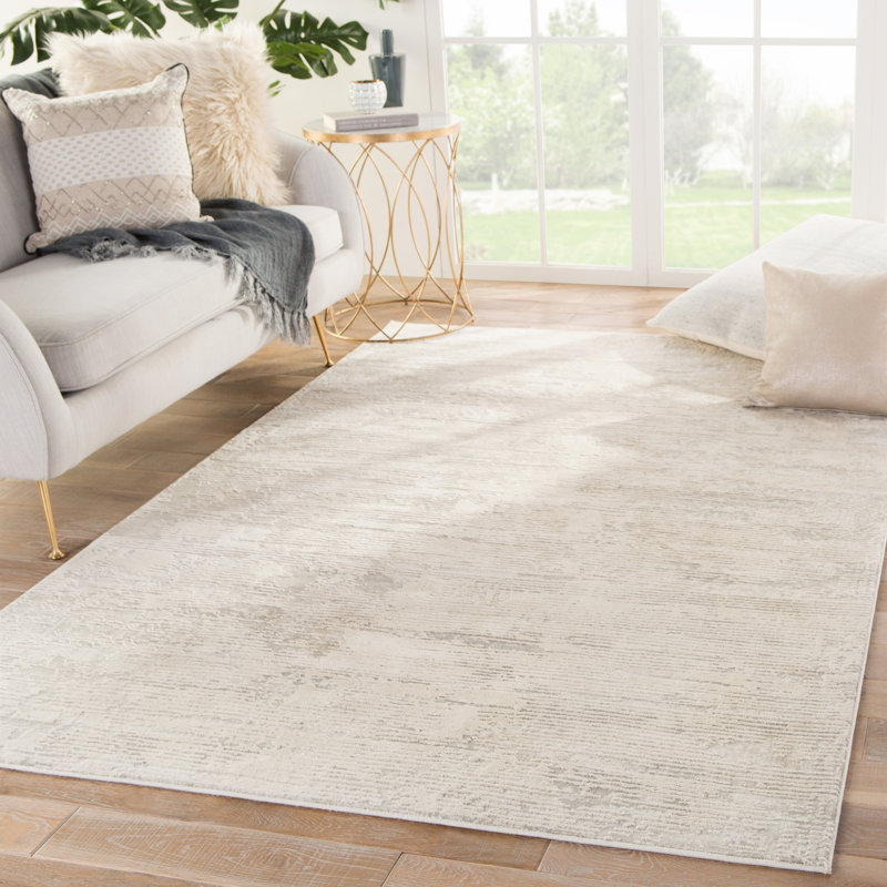 Brayden Studio® Magana Abstract Grey/ Ivory Area Rug & Reviews Wayfair.ca